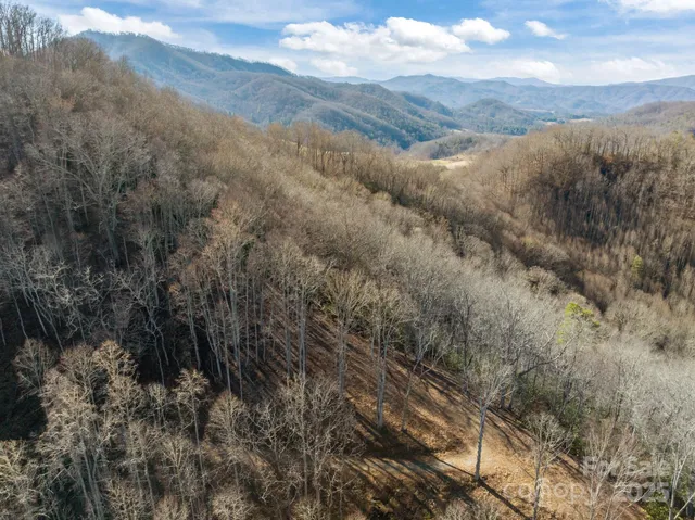 a view of a city and mountains in the background