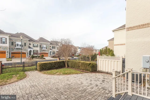 a view of a terrace with a bench