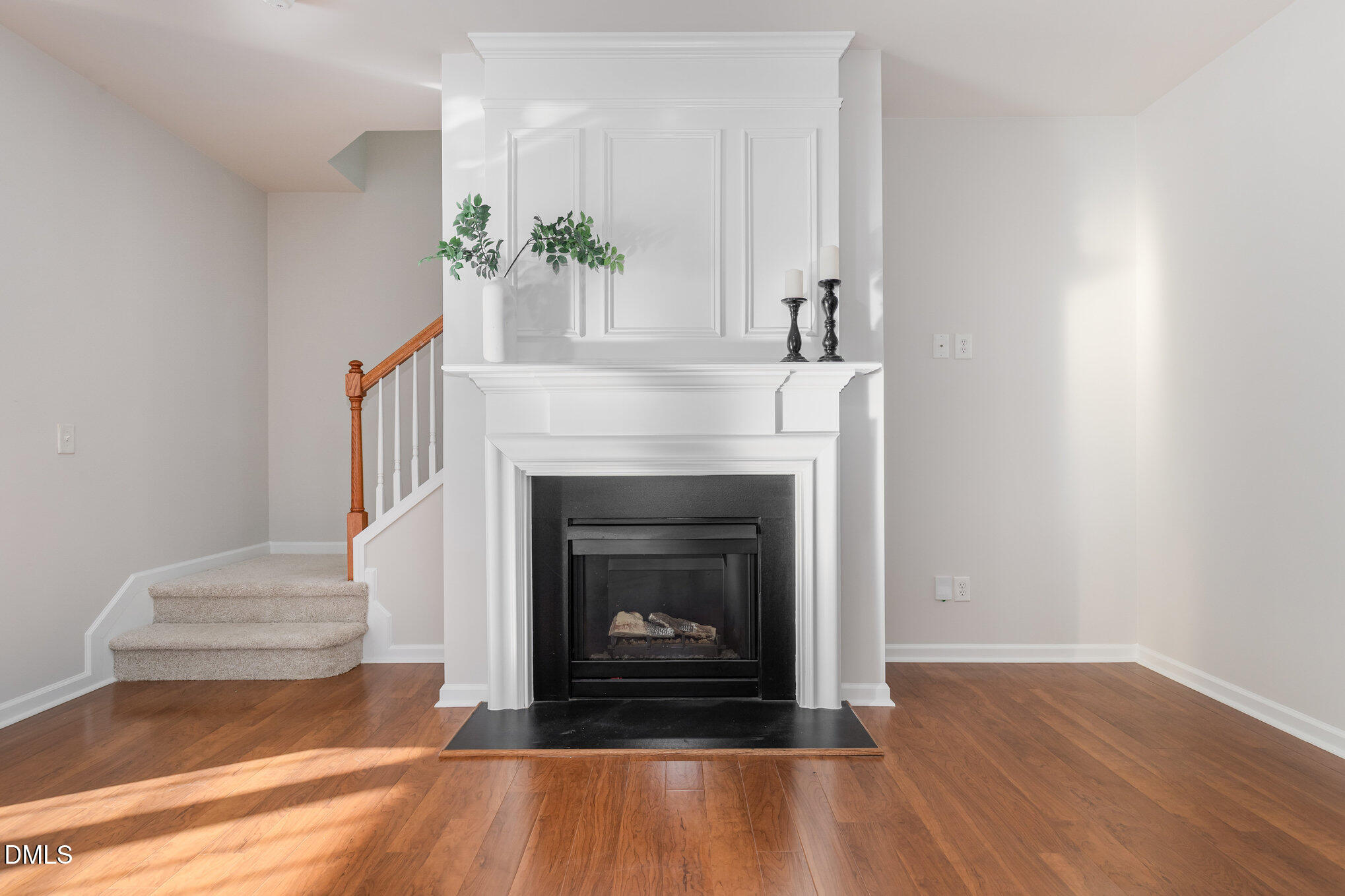 8325 Pilots View Drive Raleigh, NC 27617 - Photo 7 of 28 a living room with furniture and a fireplace