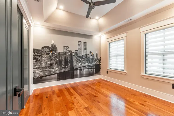 a view of a backyard with a slide