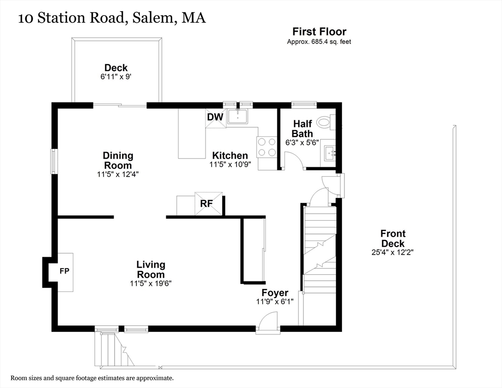 10 Station Road Salem, MA 01970 - Photo 35 of 37 a picture of a wall with a white building