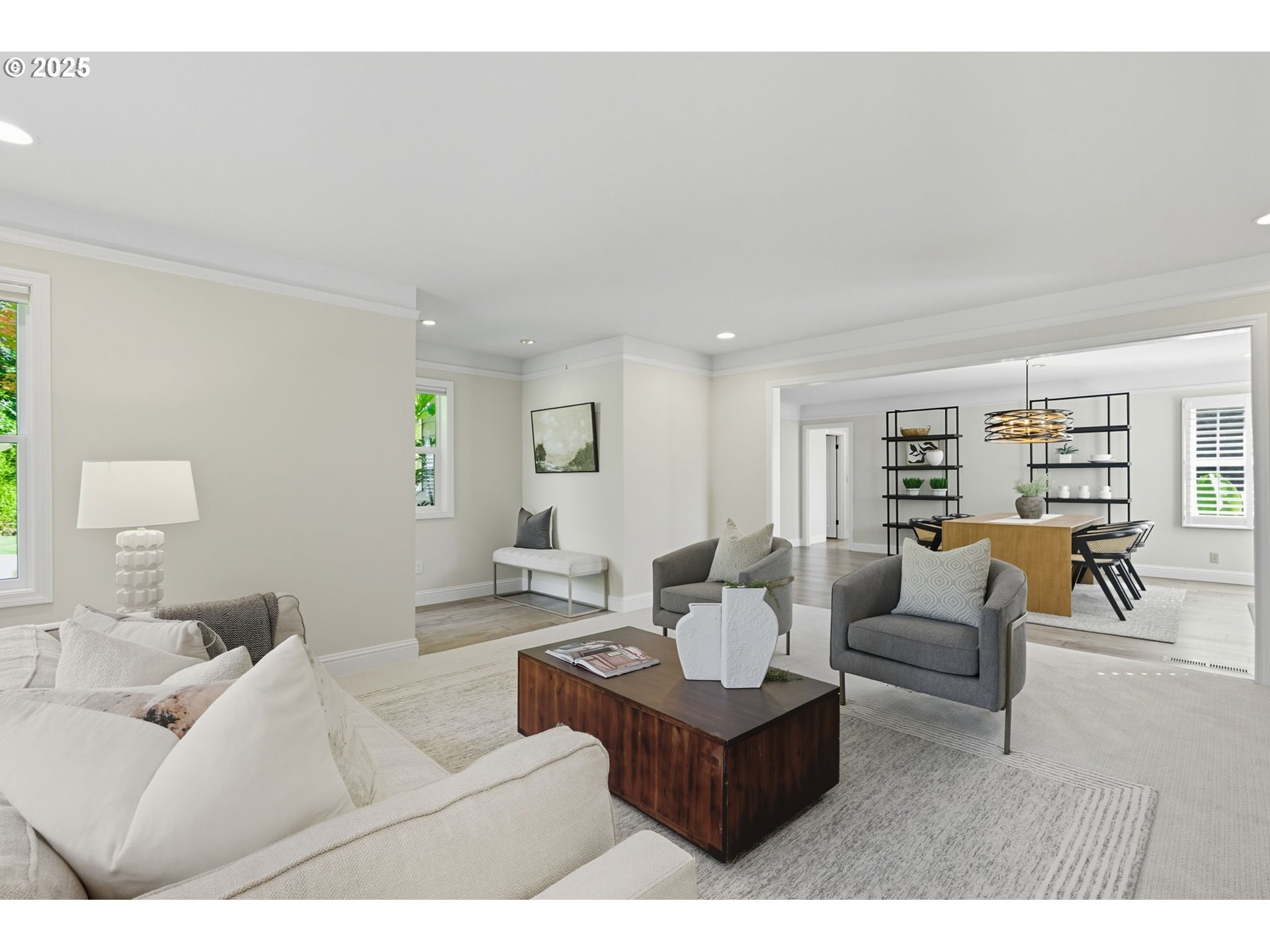3190 Southwest Ridgewood Avenue Portland, OR 97225 - Photo 4 of 41 a living room with furniture and a wooden floor