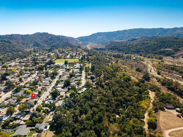 a view of city and mountain