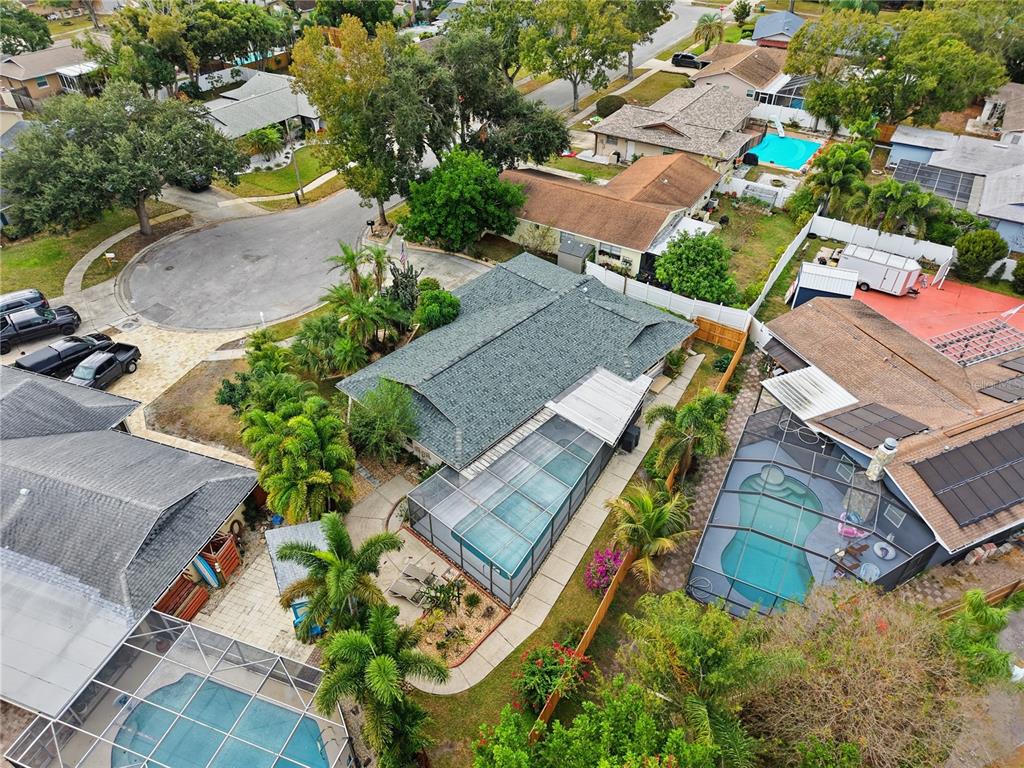 2370 Robyn Court Dunedin, FL 34698 - Photo 28 of 29 an aerial view of a house with a yard
