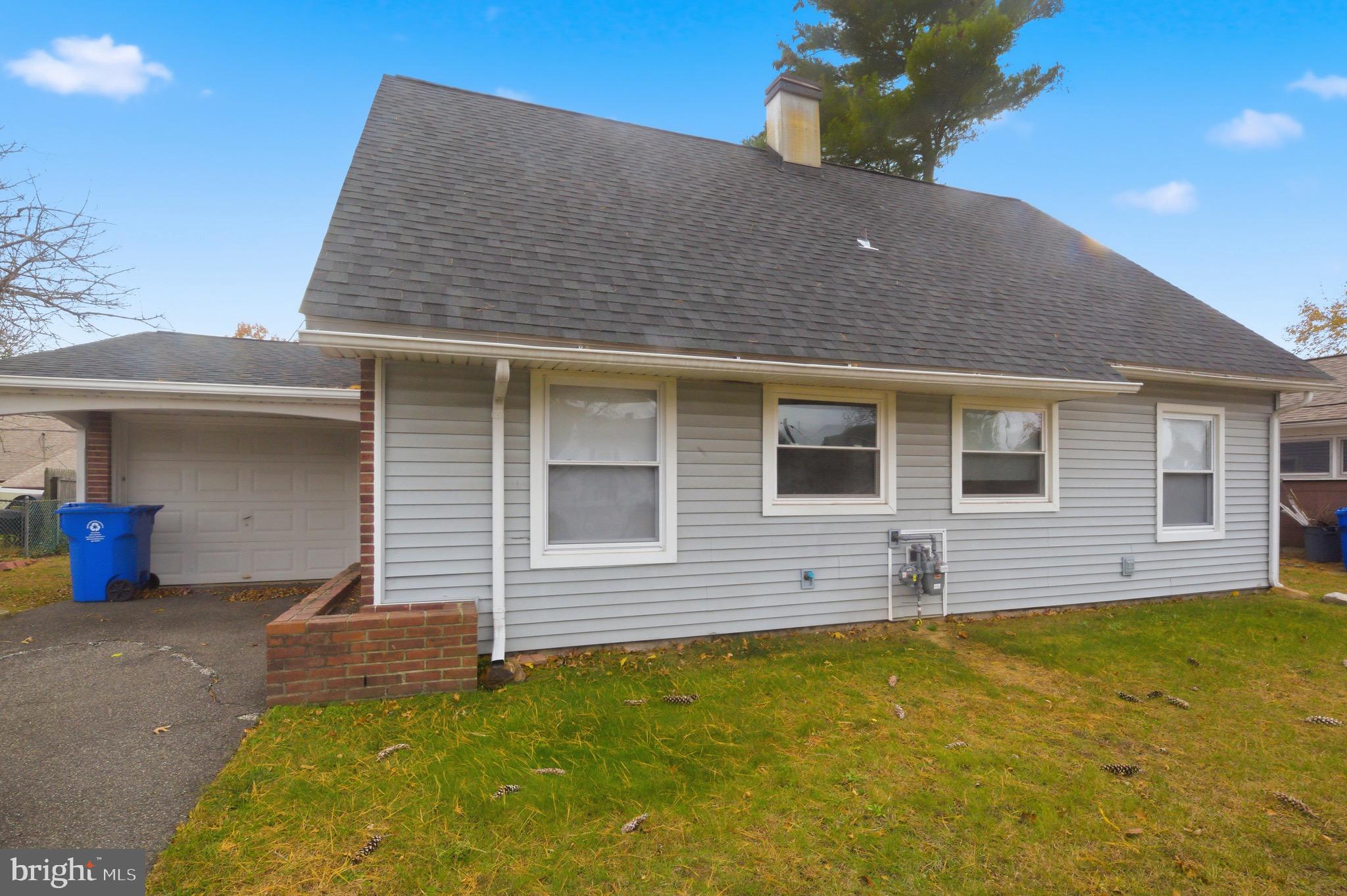 a house view with a garden space