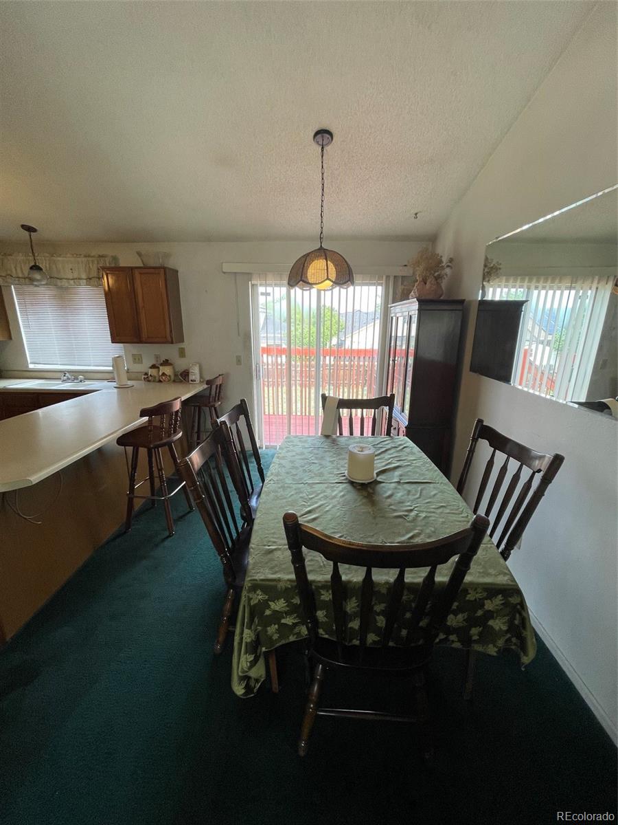 4841 Carson Street Denver, CO 80239 - Photo 4 of 12 a view of a dining room with furniture and window