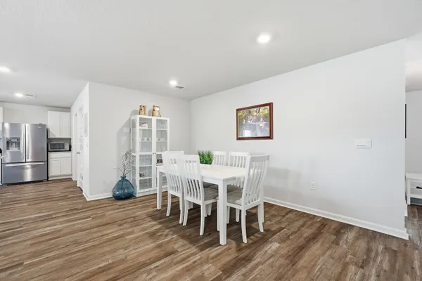 a house view with a garden space