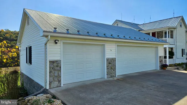 an aerial view of a houses