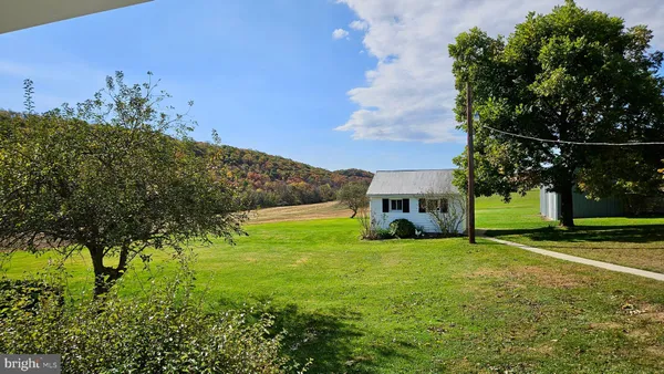 a view of a livingroom with a window