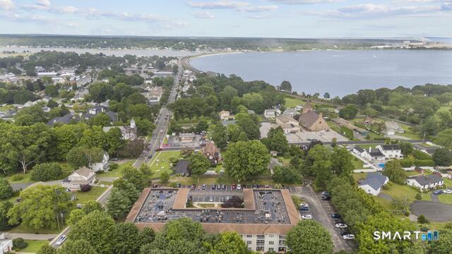 468 Main Street, Unit 318 East Lyme, CT 06357 - Photo 4 of 33 an aerial view of a house with a garden and lake view