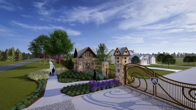 a view of a house with a big yard