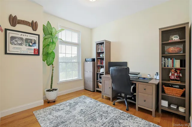 a view of porch with seating space