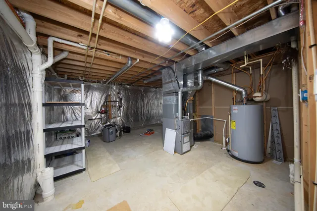 a view of storage and utility room