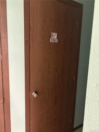 a view of a door