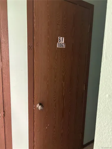 a view of a door
