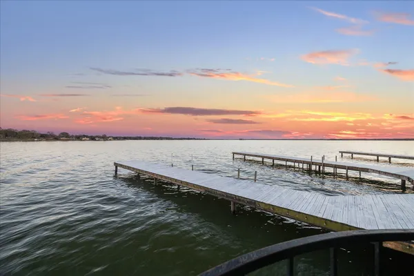 a view of a city and an ocean view