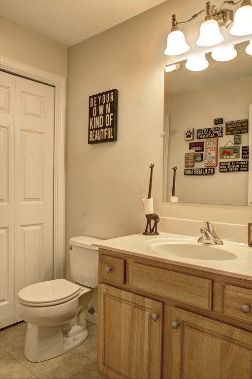 262 Littleton Road, Unit 22 Chelmsford, MA 01824 - Photo 17 of 30 a bathroom with a sink a toilet and mirror