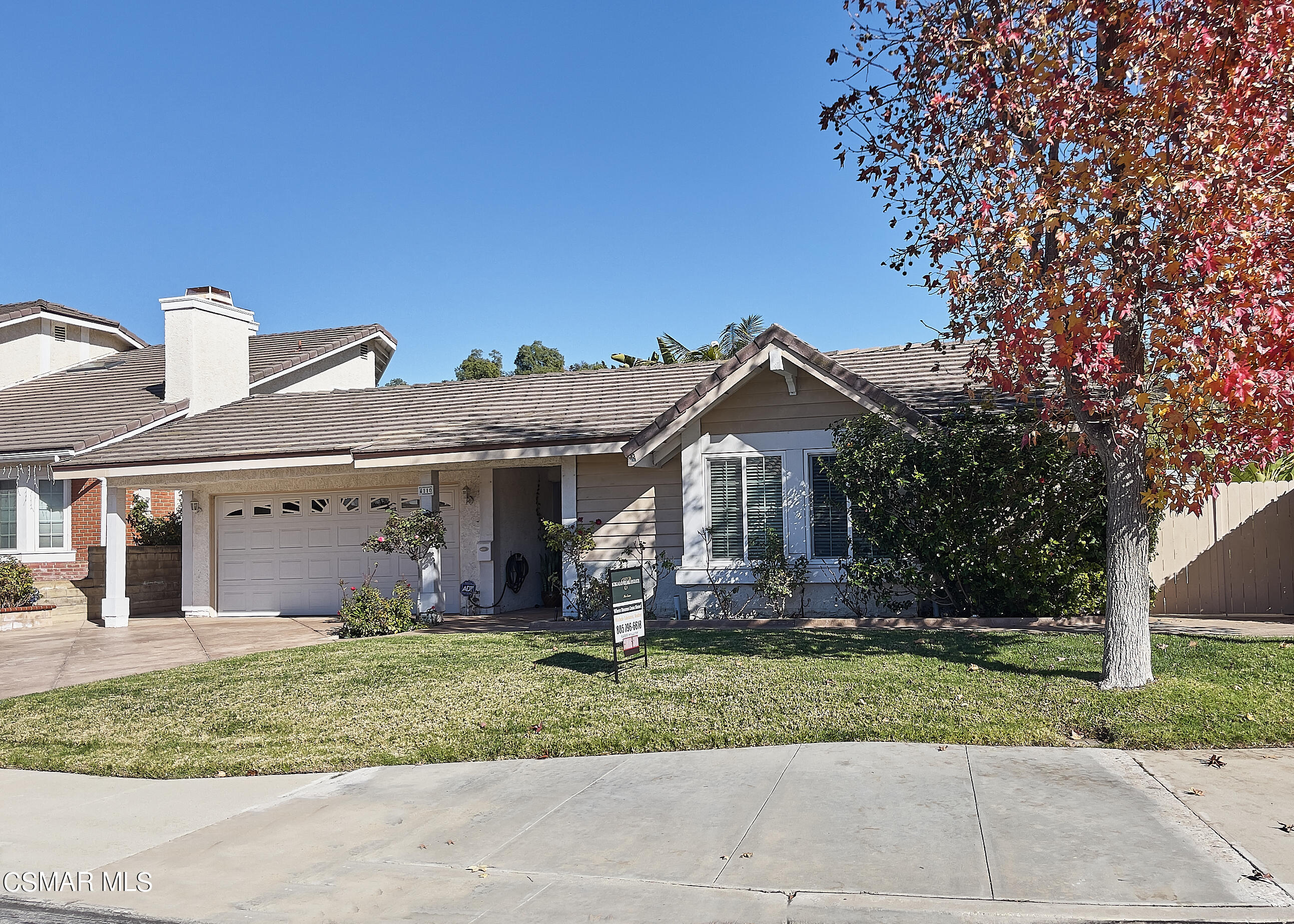 4110 Oakcliff Drive Moorpark, CA 93021 - Photo 2 of 67 front view of a house with a yard
