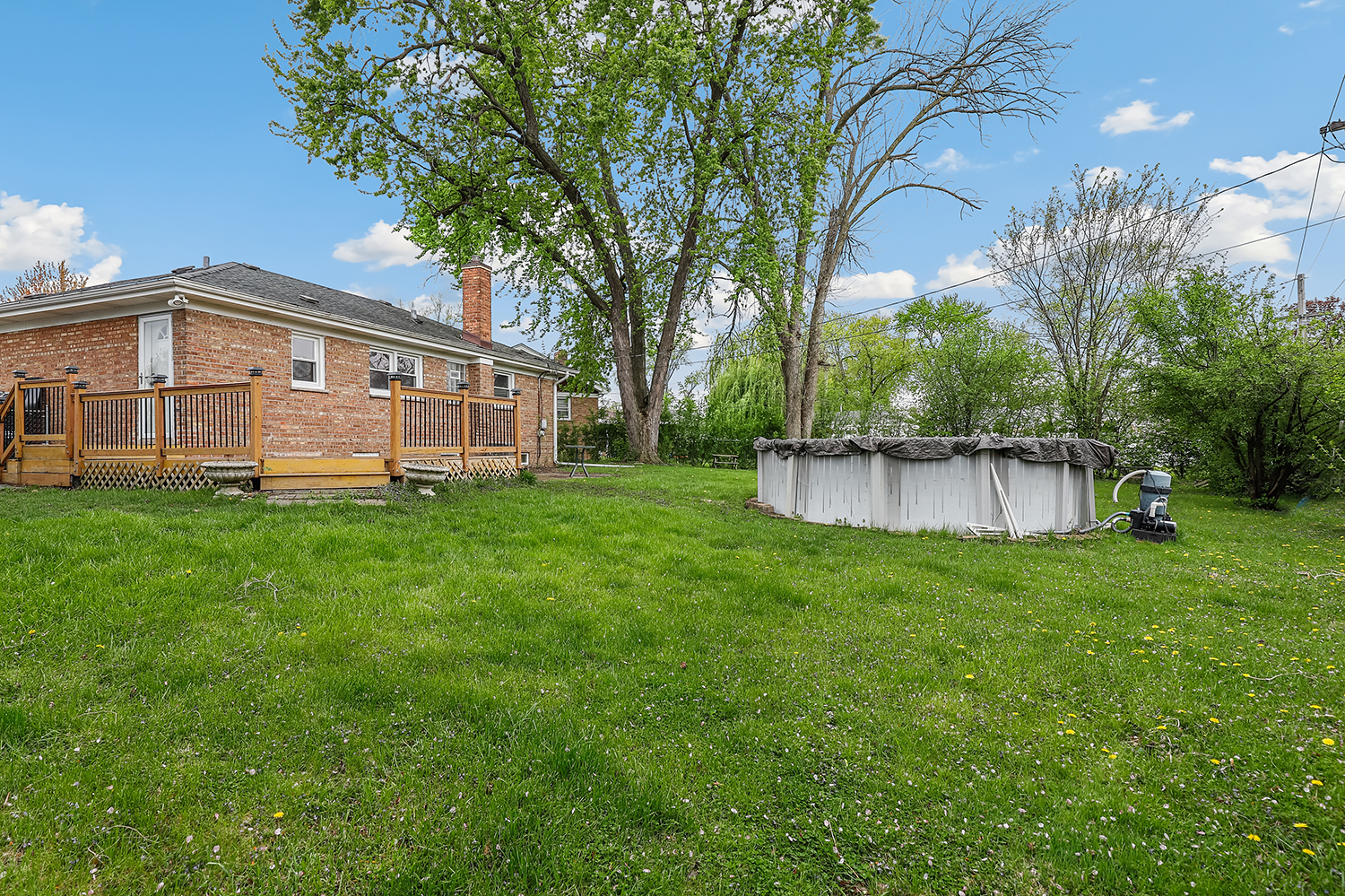 5932 107th Place Chicago Ridge, IL 60415 - Photo 19 of 22 a view of a house with a big yard and large trees