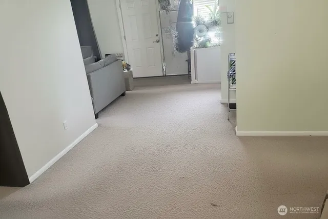 a view of a room with closet