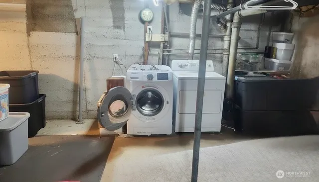 a view of wooden door