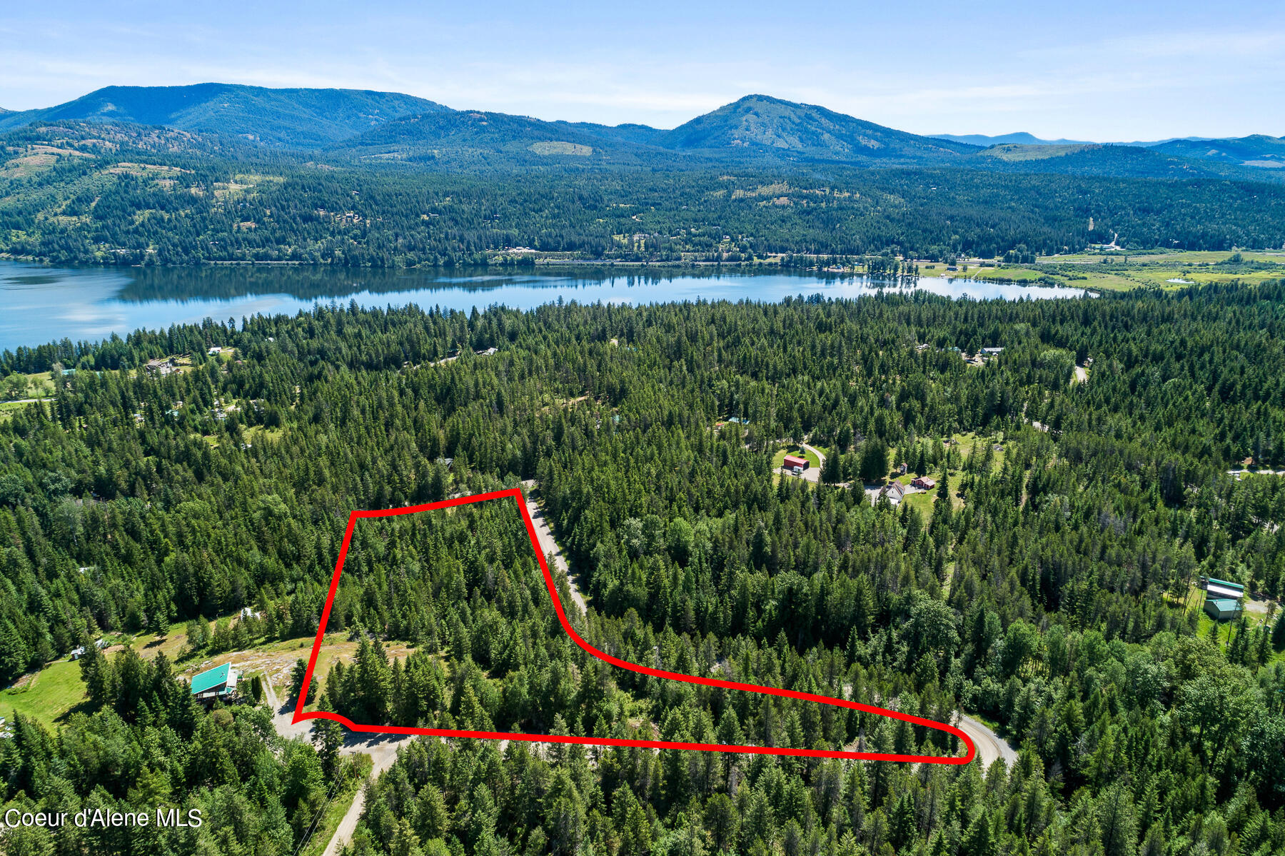 306 Pinewood Lane Cocolalla, ID 83813 - Photo 7 of 18 Aerial_306PinewoodLn-1_Outlined