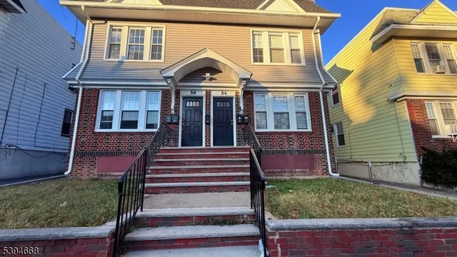 a front view of a house