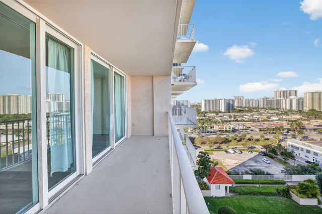 a view of a city with tall buildings
