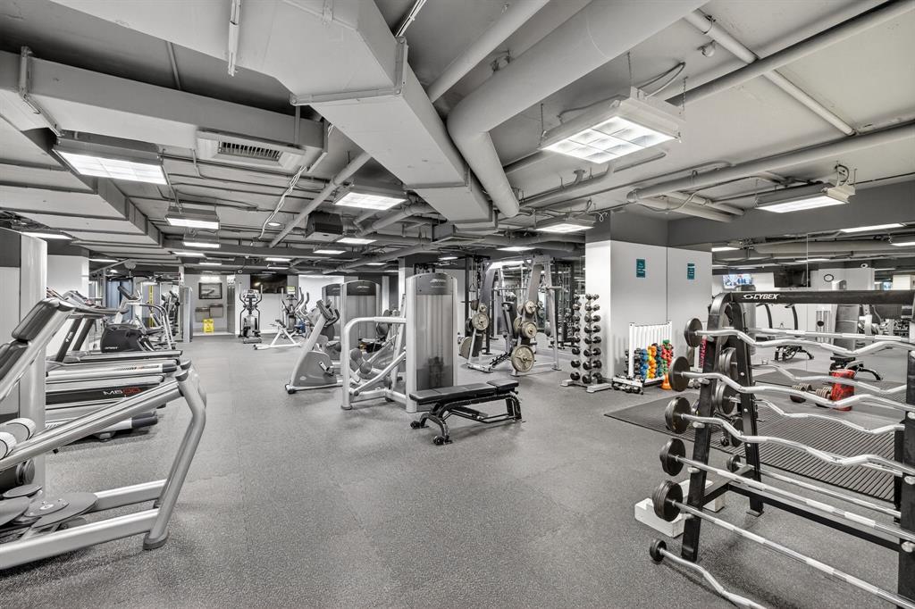 3020 Northeast 32nd Avenue, Unit 1207 Fort Lauderdale, FL 33308 - Photo 34 of 69 a view of a room with gym equipment