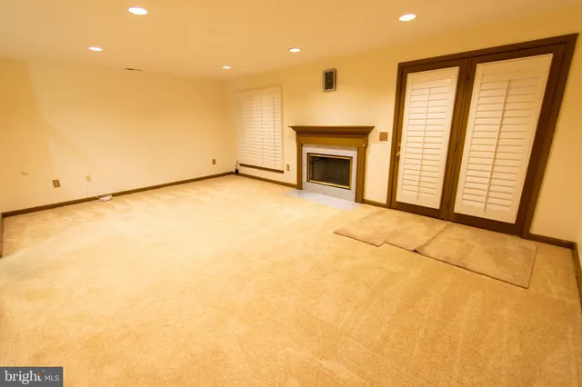 a view of an empty room