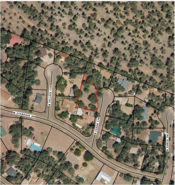 181 Cedar Circle Payson, AZ 85541 - Photo 7 of 8 Lot181-BirdseyeView