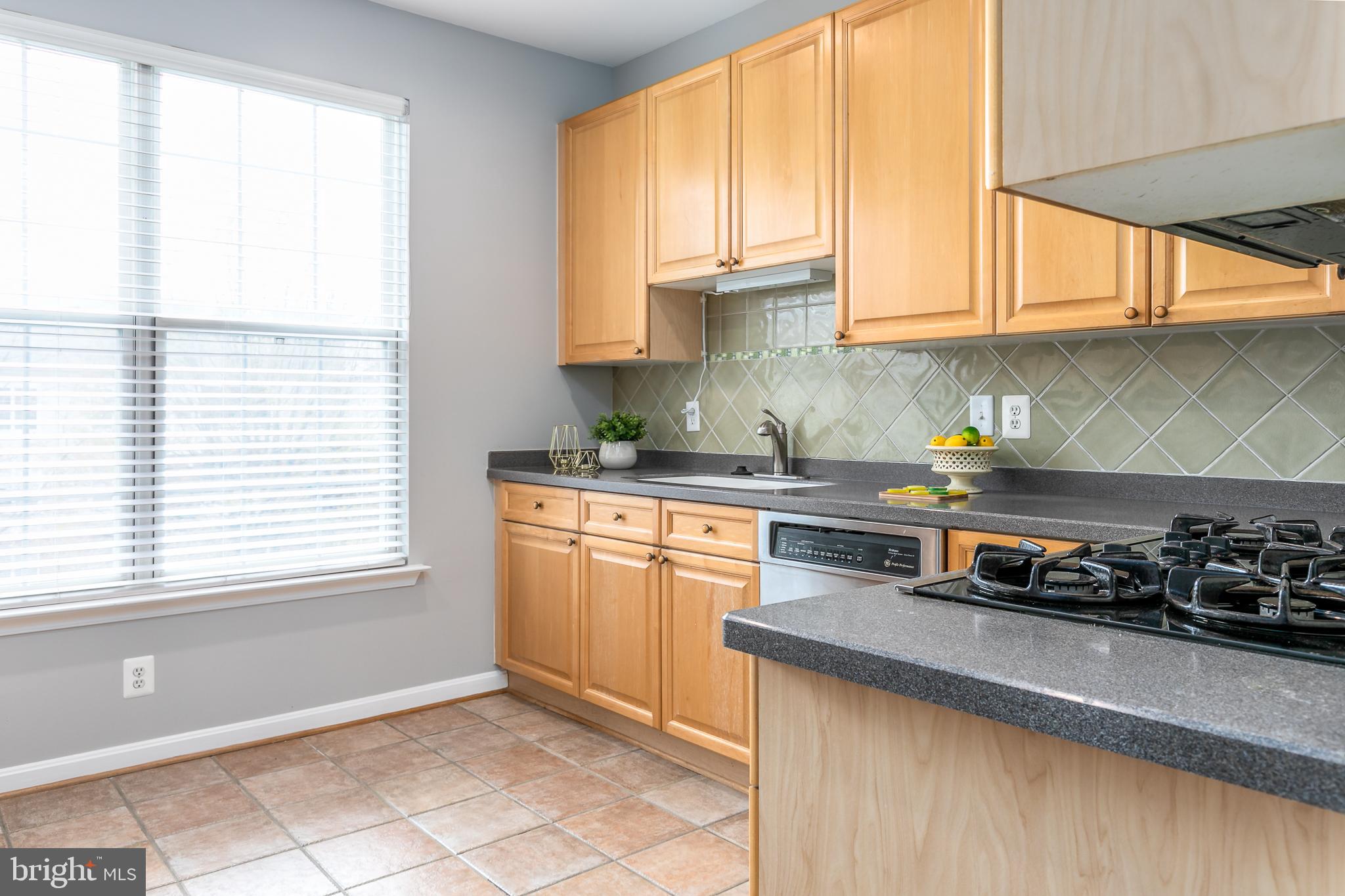 4300 Cannon Ridge Court, Unit 15 Fairfax, VA 22033 - Photo 9 of 24 a kitchen with granite countertop a sink a stove and cabinets