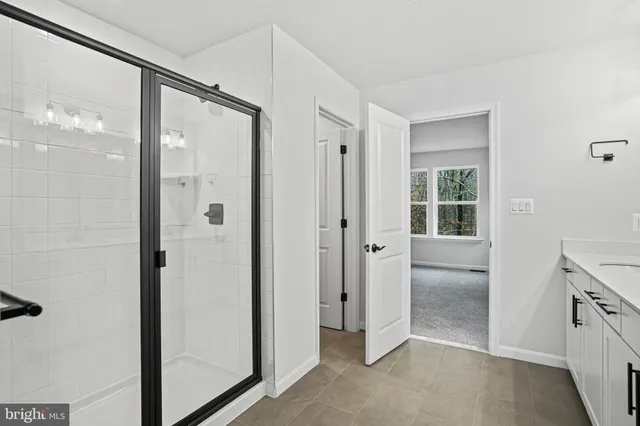 a view of a window in an empty room