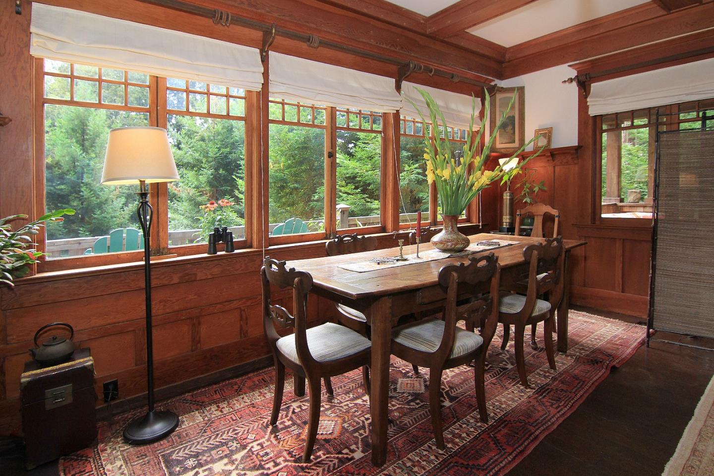 6360 Glen Haven Road Soquel, CA 95073 - Photo 13 of 50 a view of a dining room with furniture window and outside view