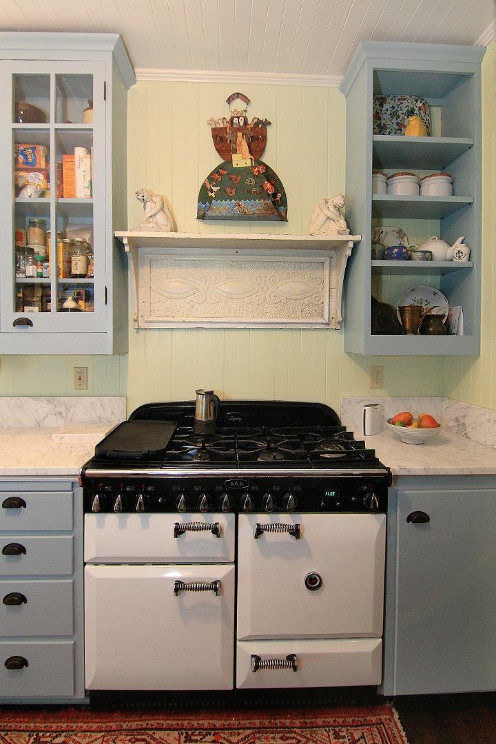 6360 Glen Haven Road Soquel, CA 95073 - Photo 15 of 50 a white stove top oven sitting inside of a kitchen