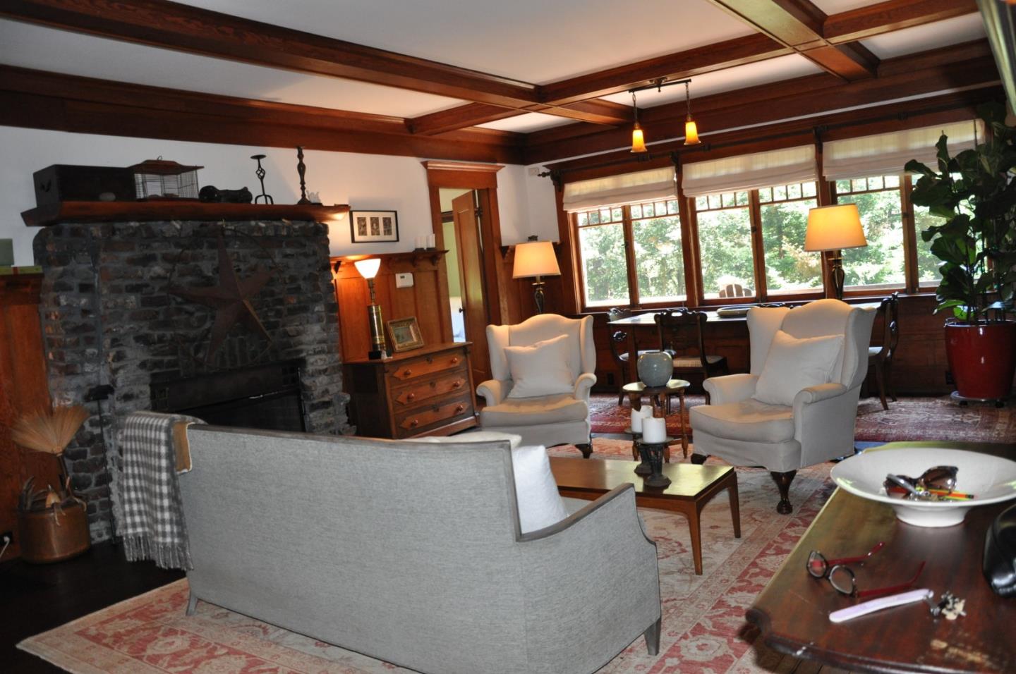 6360 Glen Haven Road Soquel, CA 95073 - Photo 10 of 50 a living room with furniture and a fireplace