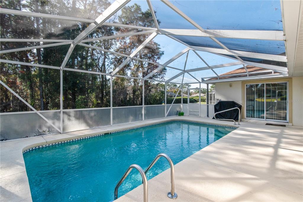 67 Lake Diamond Boulevard Ocala, FL 34472 - Photo 26 of 32 a view of a swimming pool with a patio and a yard