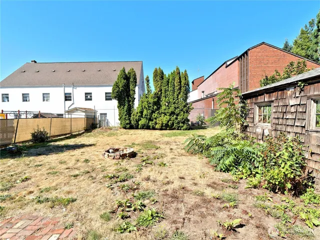 a backyard of a house