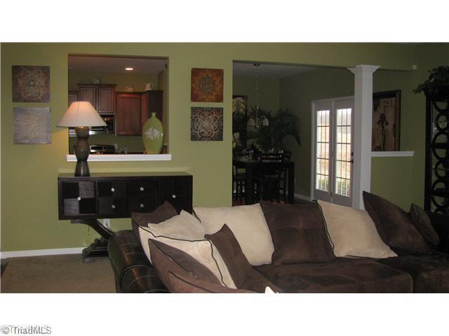 Den/Family/Great Room. View from Great Room to Kitchen/Breakfast Nook