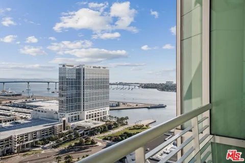 a city view from a balcony