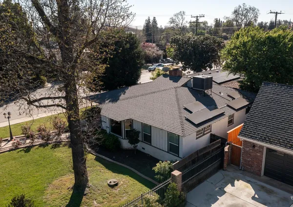 an aerial view of a city