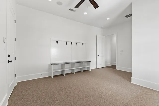 a view of an empty room