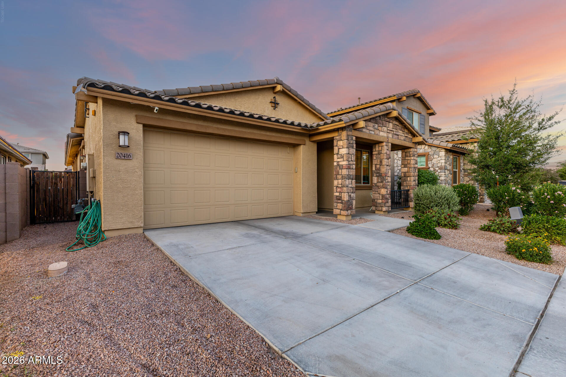 20416 Rosa Road Queen Creek, AZ 85142 - Photo 2 of 51 front view of a house with a yard