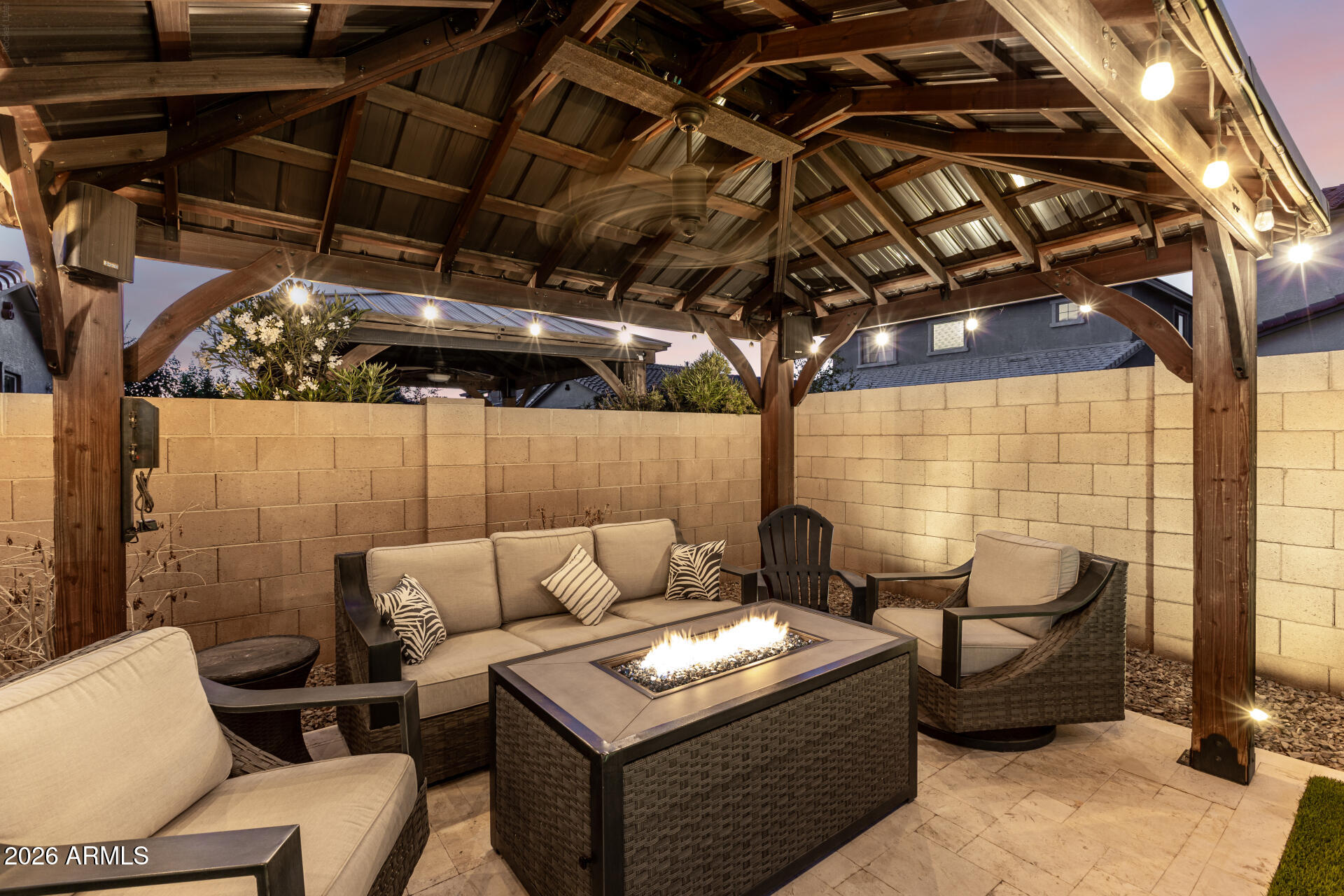20416 Rosa Road Queen Creek, AZ 85142 - Photo 45 of 51 a view of a patio with couches and chairs