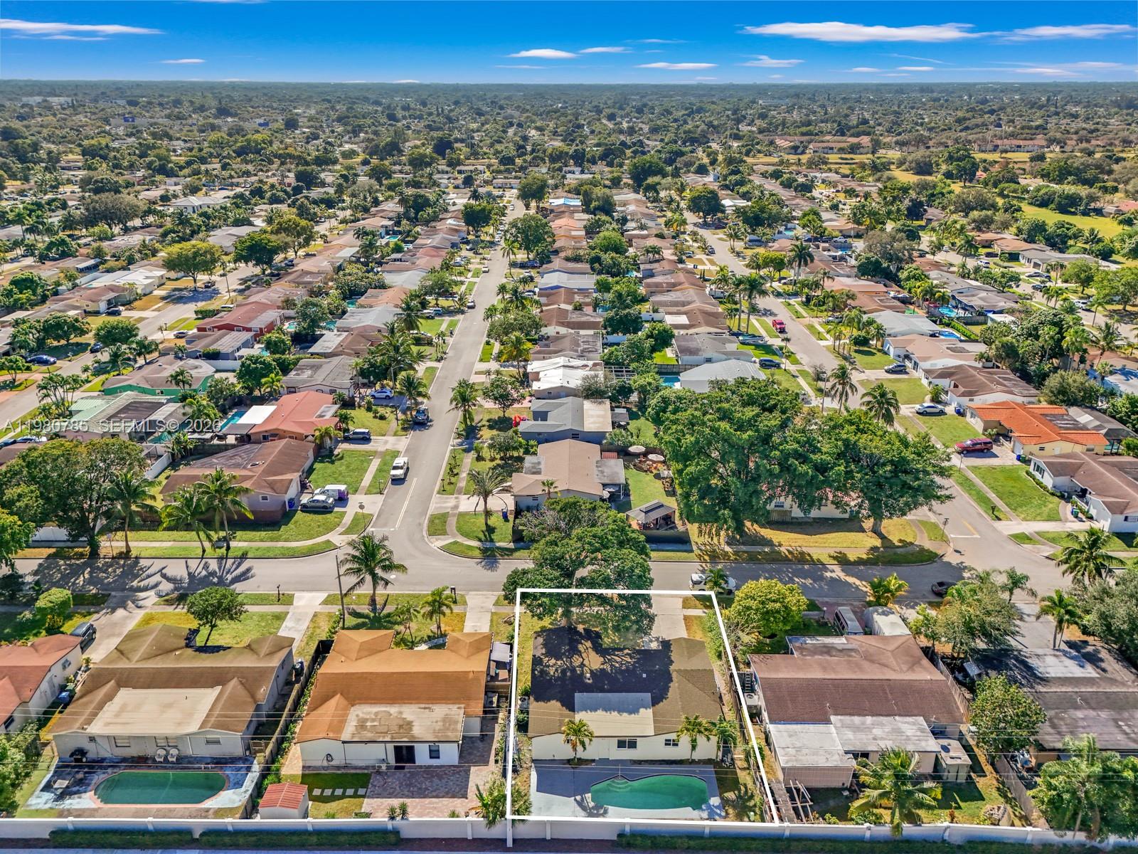 7971 Northwest 3rd Place Margate, FL 33063 - Photo 38 of 41 an aerial view of residential houses with outdoor space