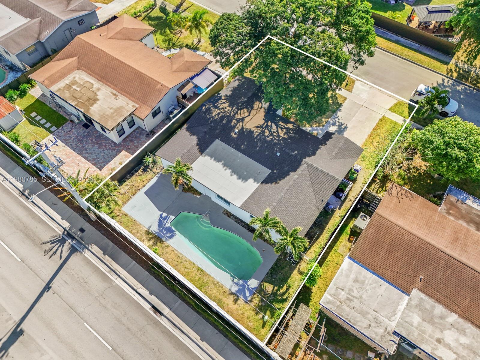 7971 Northwest 3rd Place Margate, FL 33063 - Photo 39 of 41 an aerial view of residential house with outdoor space