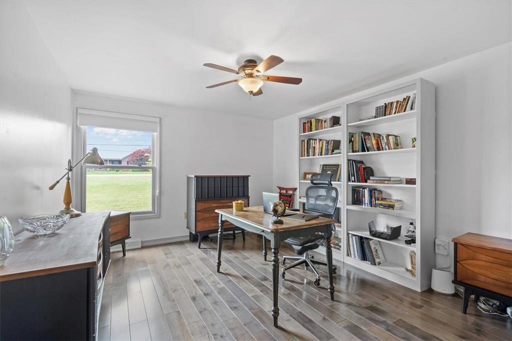 284 McKee Road Washington, PA 15301 - Photo 14 of 35 a workspace with furniture hardwood and a window
