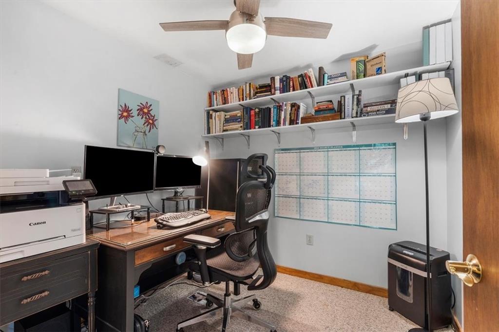 284 McKee Road Washington, PA 15301 - Photo 16 of 35 a view of a workspace with furniture and a window