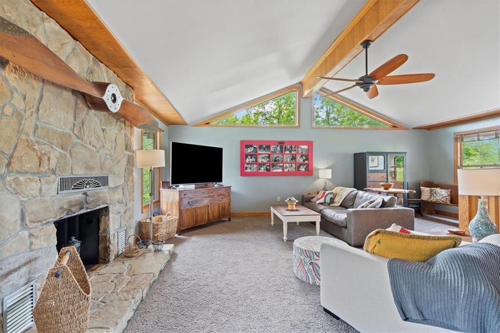 284 McKee Road Washington, PA 15301 - Photo 8 of 35 a living room with fireplace furniture and a flat screen tv