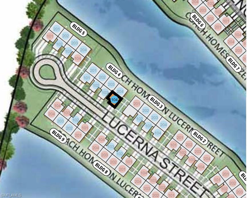 15319 Lucerna Street, Unit 104 Naples, FL 34114 - Photo 12 of 19 Esplanade by the Islands Coach Homes ~ Site Map